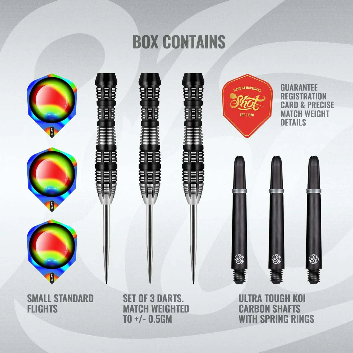 Shot AI Darts - Steel Tip - Mimic - 25g