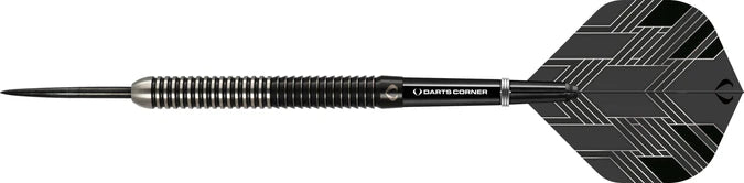 Darts Corner BlackFin Darts - Steel Tip - M1 - Straight - Black - 22g