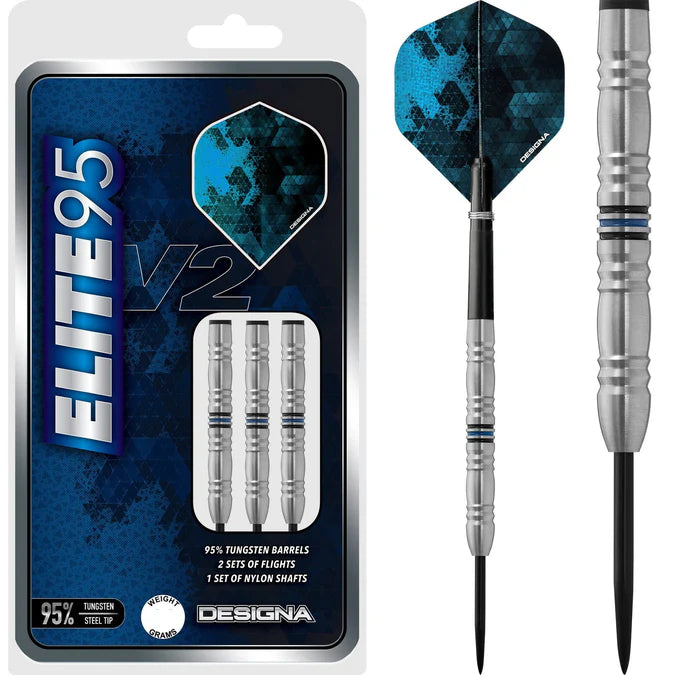 Designa Elite 95 V2 Darts - Steel Tip - M2 - 21g
