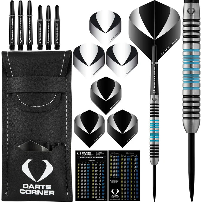 Darts Corner Marine Darts - Steel Tip - M1 - Straight - Black