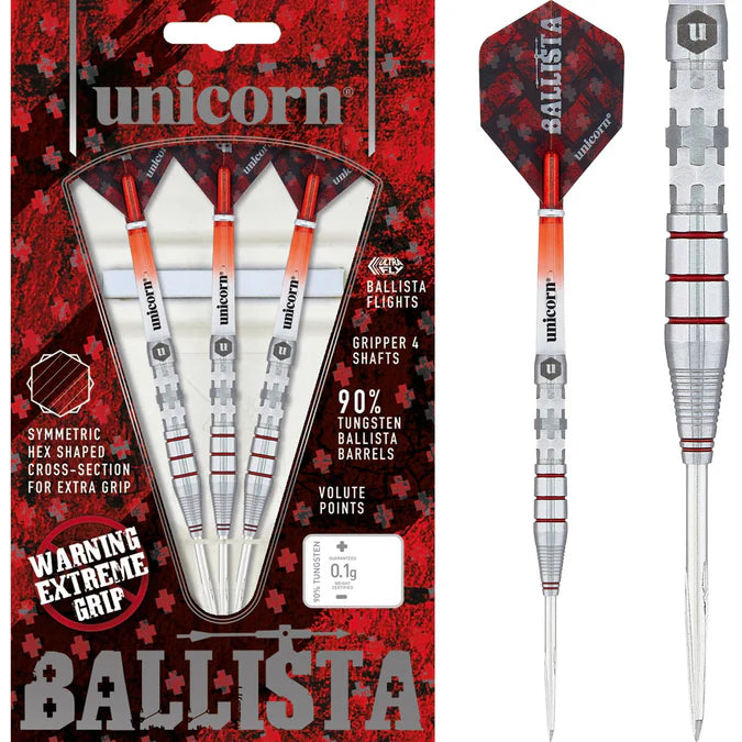 Unicorn Ballista Darts - Style 3 - Steel Tip - Extreme Hex Grip - 21g
