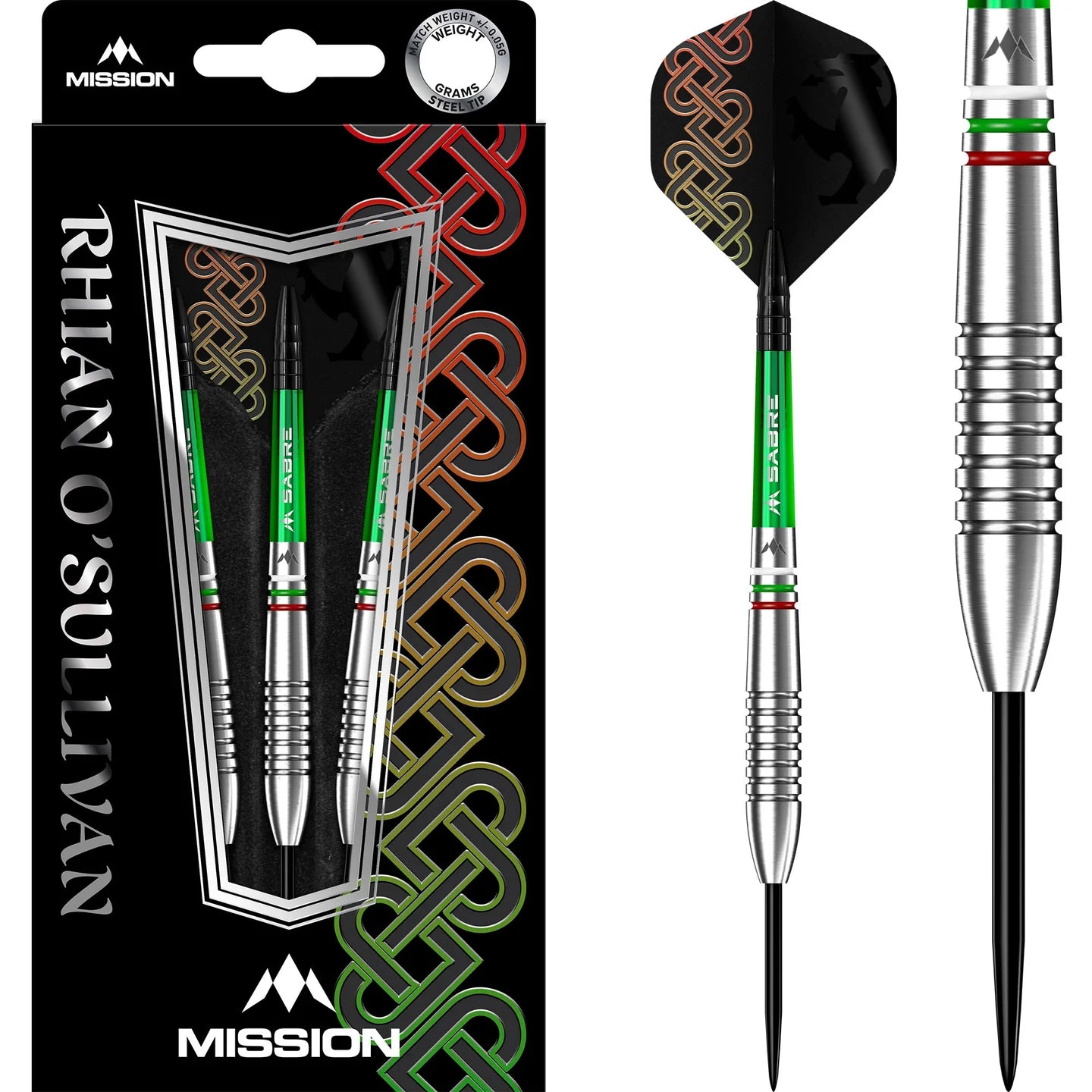 Mission Rhian O Sullivan Darts - Steel Tip - Ringed - 23g